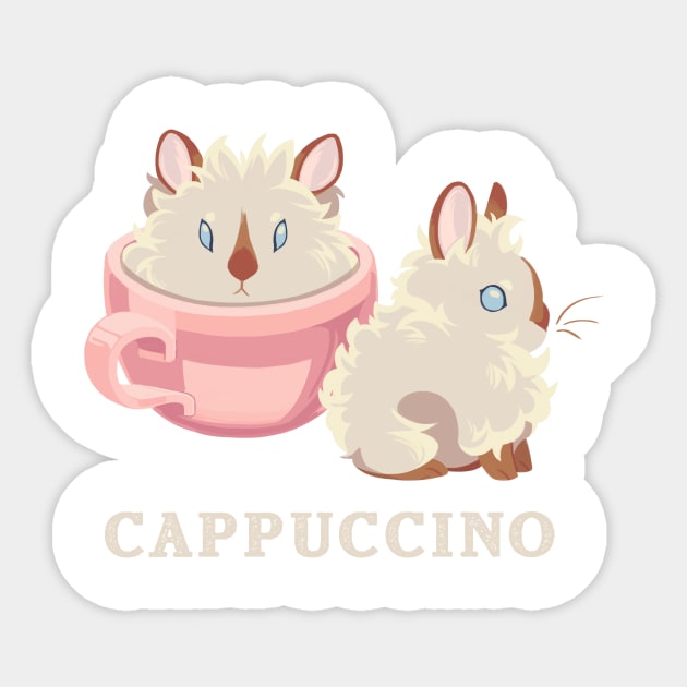 cappuccino bunnies Sticker by Alienfirst